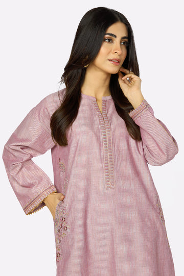 Multi Lurex Embroidered 2PC Suit From Diners