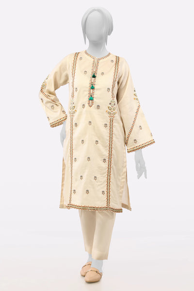 Beige Embroidered 2PC From Sohaye By Diners