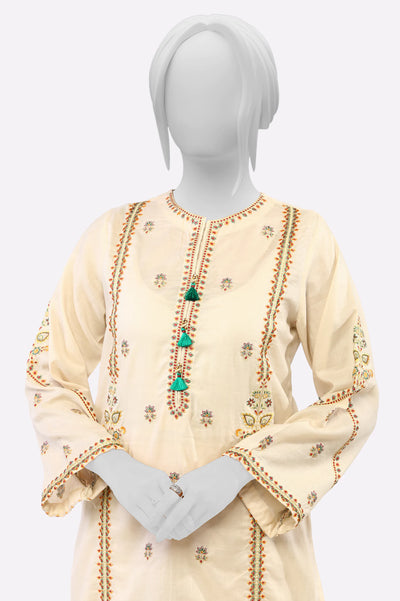 Beige Embroidered 2PC From Sohaye By Diners
