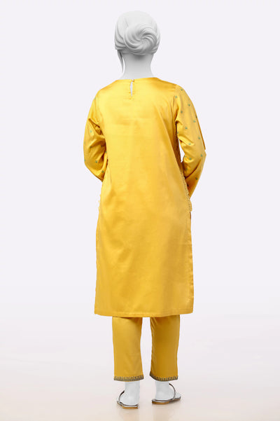Yellow Embroidered 2PC From Sohaye By Diners