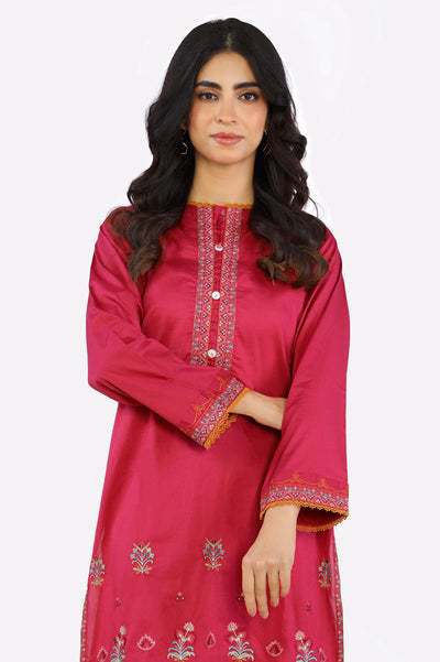 Cambric Embroidered 2PC Suit From Diners