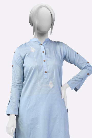 Blue Embroidered 2PC From Sohaye By Diners