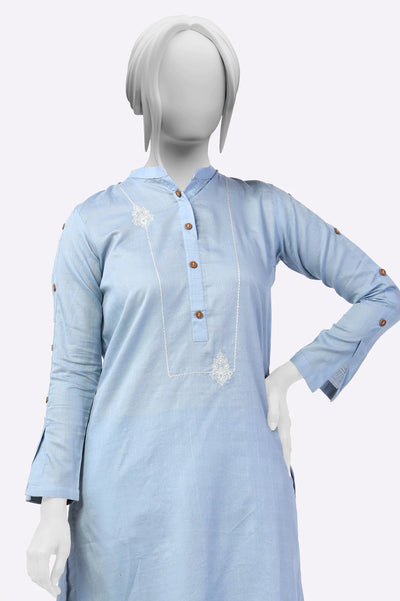Blue Embroidered 2PC From Sohaye By Diners