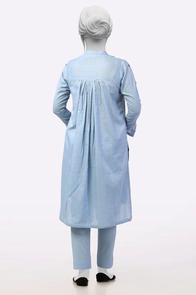 Blue Embroidered 2PC From Sohaye By Diners