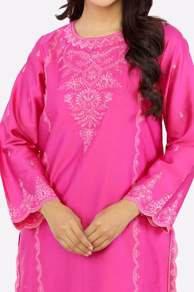 Pink Embroidered 2PC From Sohaye By Diners