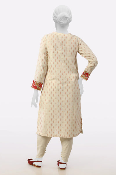Ivory Embroidered 2PC From Sohaye By Diners