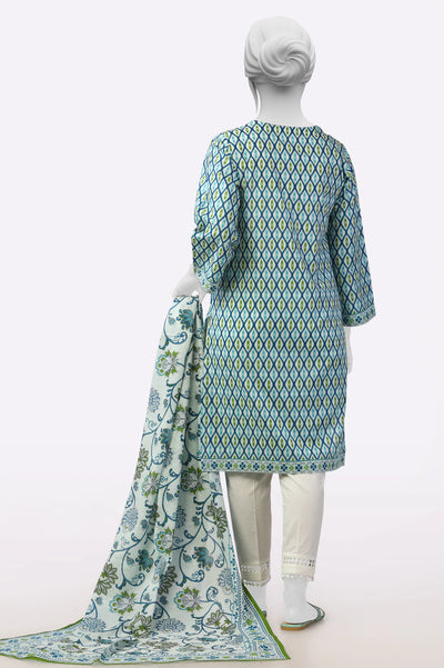 Blue Printed Kurti with Dupatta From Sohaye By Diners