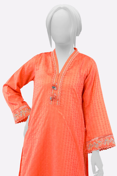 Coral Embroidered 2PC From Sohaye By Diners