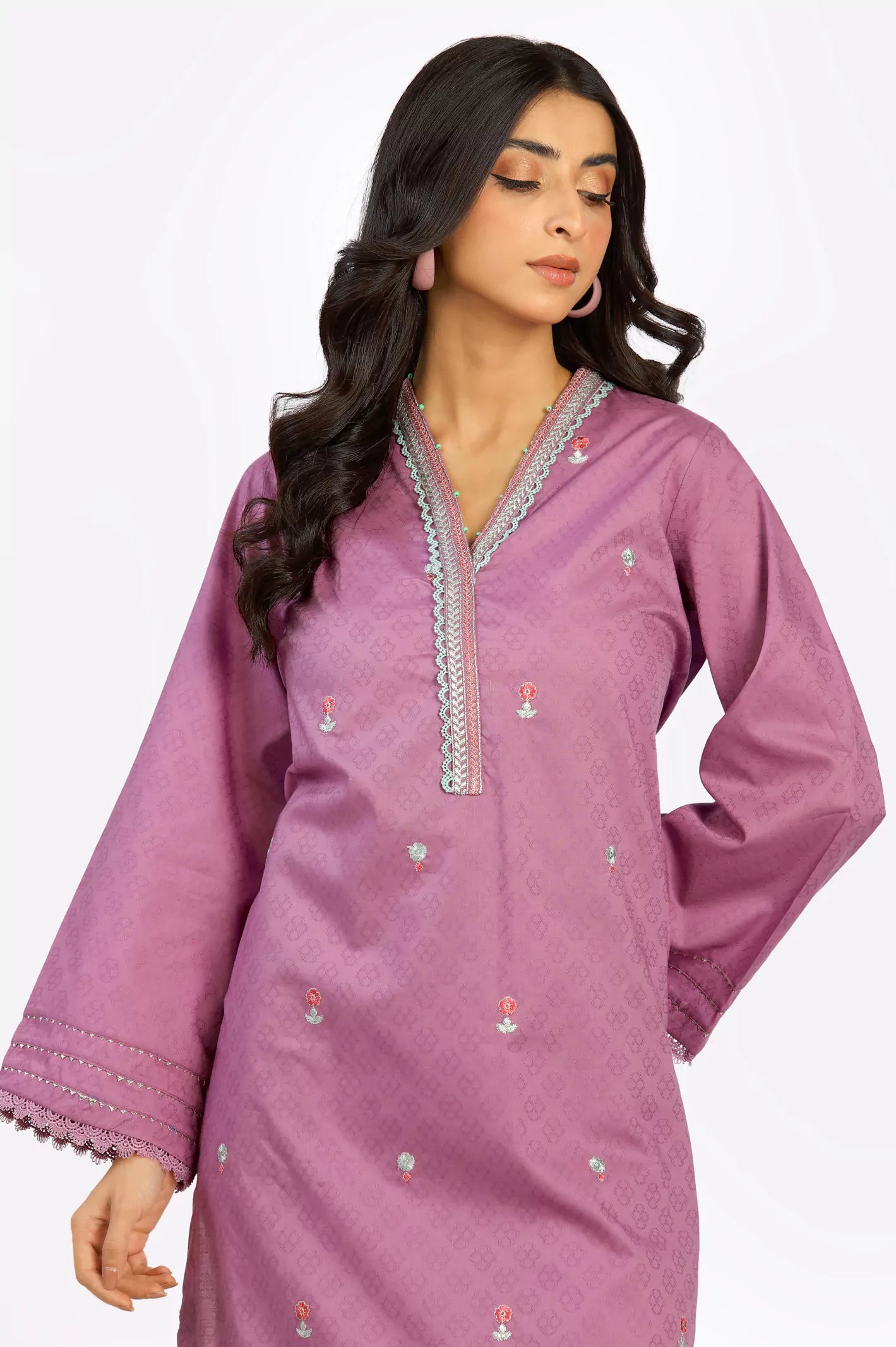 Jacquard Dyed Embroidered 2PC Suit From Diners