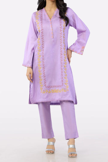 Purple Embroidered 2PC From Sohaye By Diners