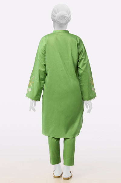 Green Embroidered 2PC From Sohaye By Diners