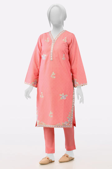 Pink Embroidered 2PC From Sohaye By Diners