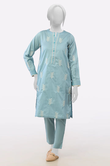 Light Blue Embroidered 2PC From Sohaye By Diners