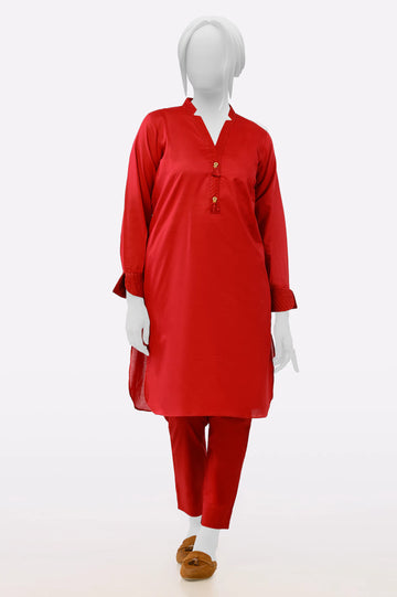 Red Stylised 2PC From Sohaye By Diners