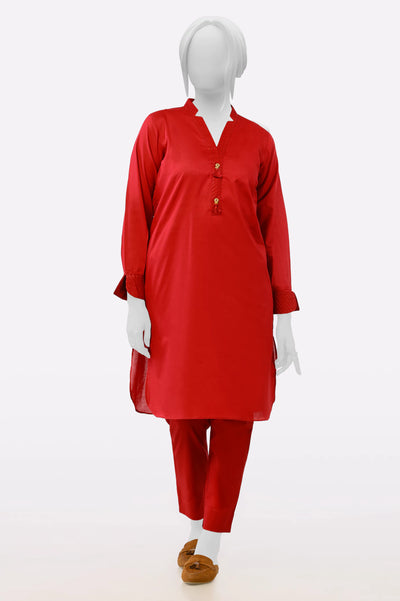 Red Stylised 2PC From Sohaye By Diners