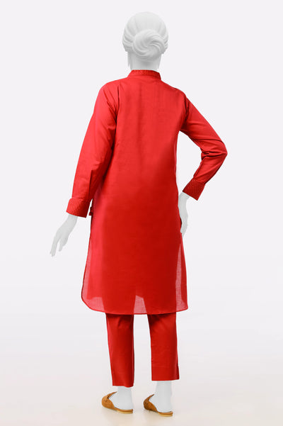 Red Stylised 2PC From Sohaye By Diners