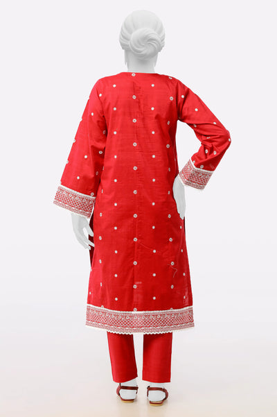 Red Embroidered 2PC From Sohaye By Diners