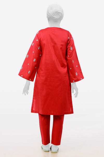 Dark Pink Embroidered 2PC From Sohaye By Diners