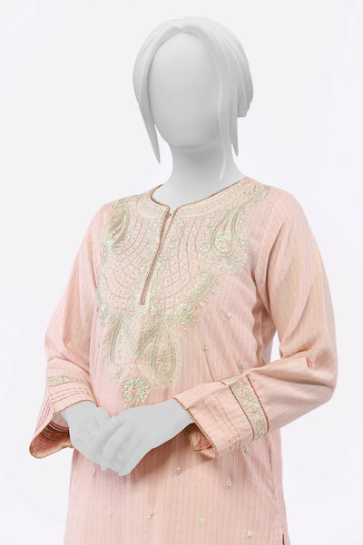 Pink Embroidered 2PC From Sohaye By Diners