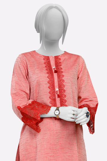 Red Embroidered 2PC From Sohaye By Diners