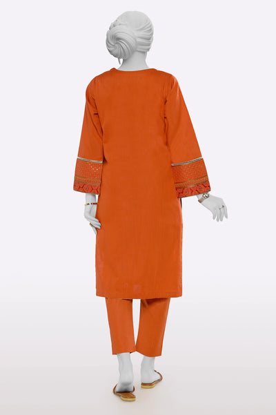 Rust Embroidered 2PC From Sohaye By Diners