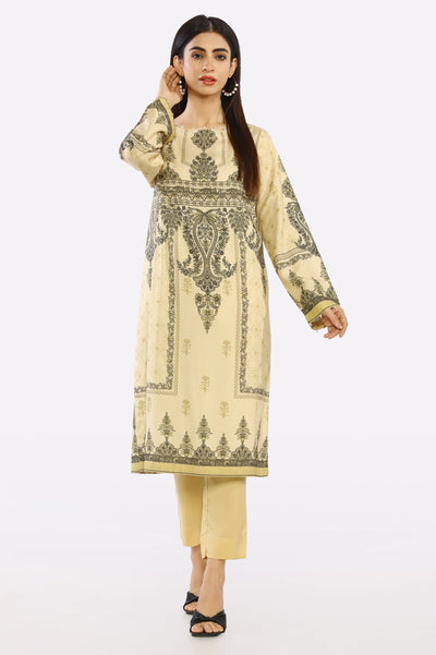 Beige Block Printed 2PC From Sohaye By Diners