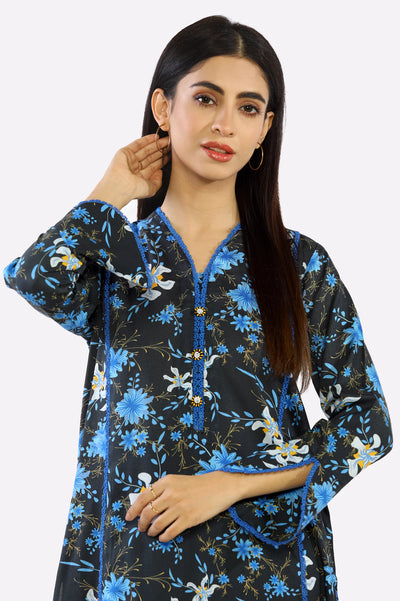 Black Printed 2PC From Sohaye By Diners