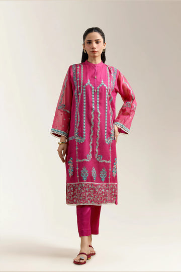 Pink Embroidered 2PC