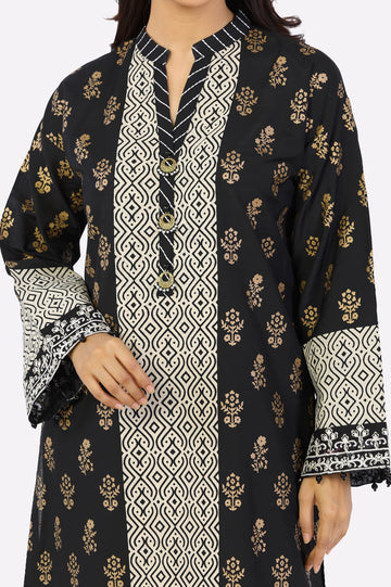 Black Block Printed 2PC From Sohaye By Diners