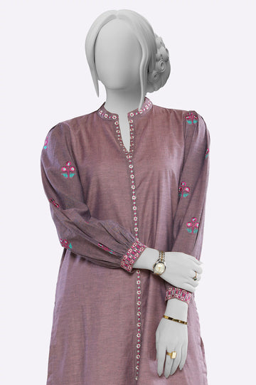 Purple Embroidered 2PC From Sohaye By Diners