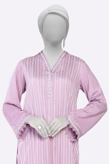 Light Purple Print Embroidered 2PC From Sohaye By Diners