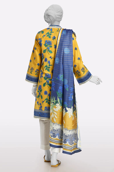 Mustard Printed Kurti With Dupatta From Sohaye By Diners