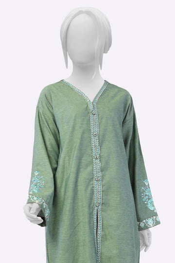 Green Embroidered 2PC From Sohaye By Diners