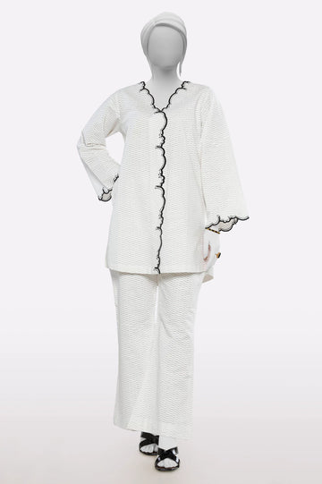 White Stylised 2PC From Sohaye By Diners