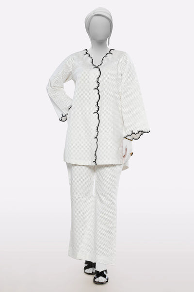 White Stylised 2PC From Sohaye By Diners