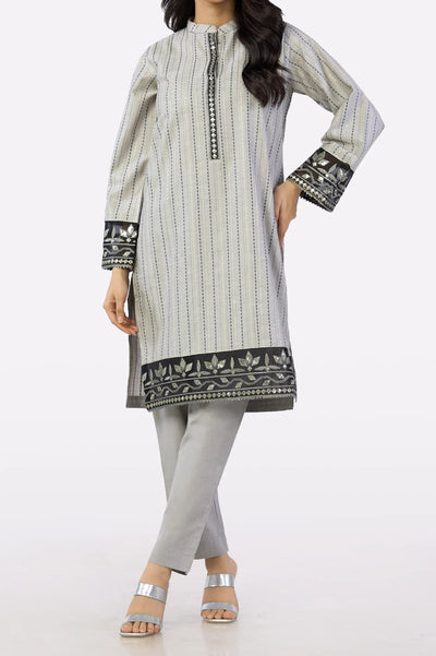 Grey Embroidered 2PC From Sohaye By Diners