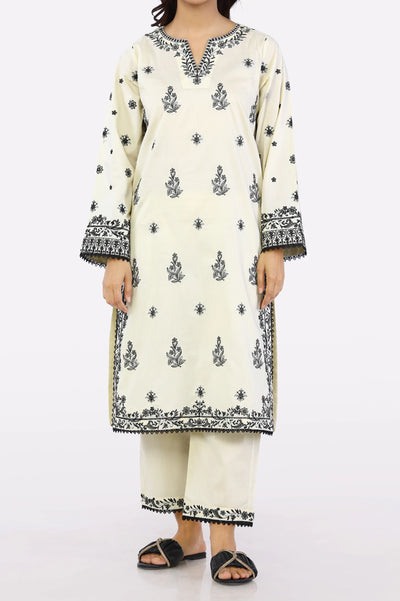 Cream Embroidered 2PC From Sohaye By Diners