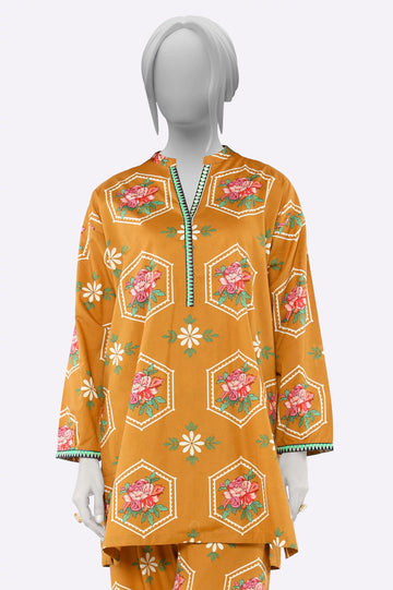 Brown Printed 2PC From Sohaye By Diners