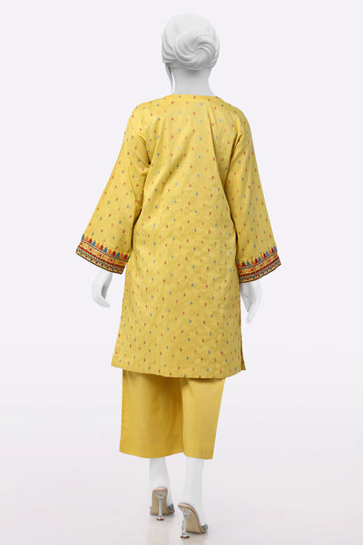 Yellow Embroidered 2PC From Sohaye By Diners