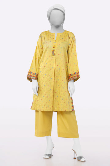 Yellow Embroidered 2PC From Sohaye By Diners