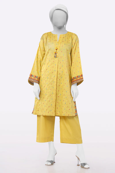 Yellow Embroidered 2PC From Sohaye By Diners