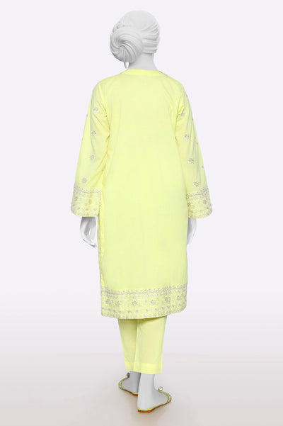 Yellow Embroidered 2PC From Sohaye By Diners