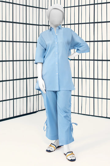 Light Blue Stylised 2PC From Sohaye By Diners