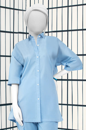 Light Blue Stylised 2PC From Sohaye By Diners