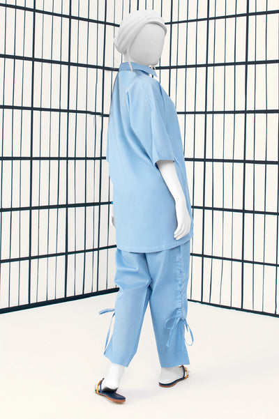 Light Blue Stylised 2PC From Sohaye By Diners