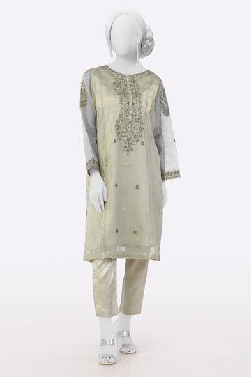 Beige Embroidered 2PC From Sohaye By Diners