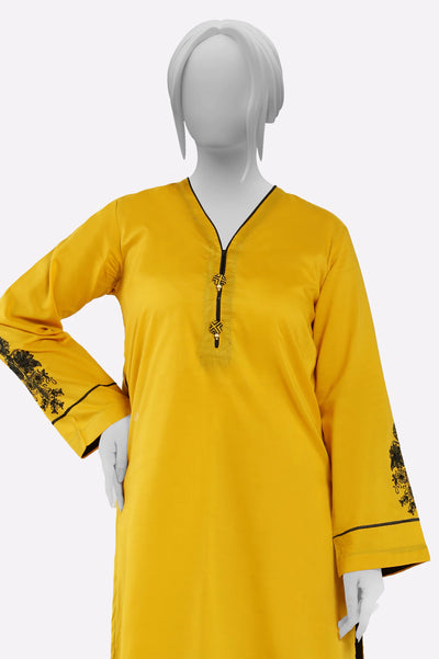 Mustard Embroidered 2PC From Sohaye By Diners