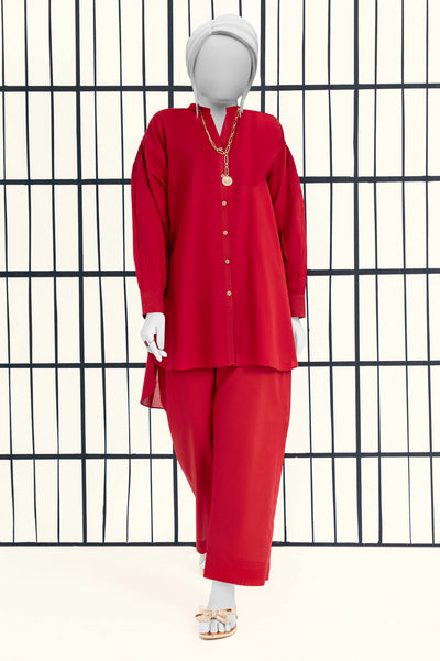 Maroon Stylised 2PC From Sohaye By Diners