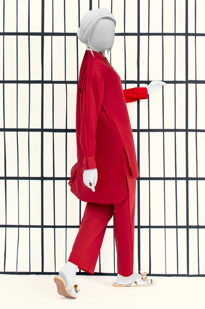 Maroon Stylised 2PC From Sohaye By Diners