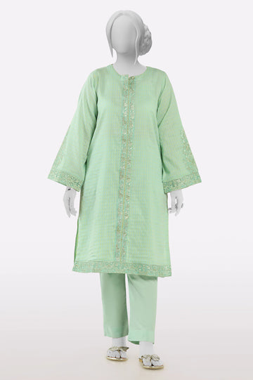 Sea Green Embroidered 2PC From Sohaye By Diners